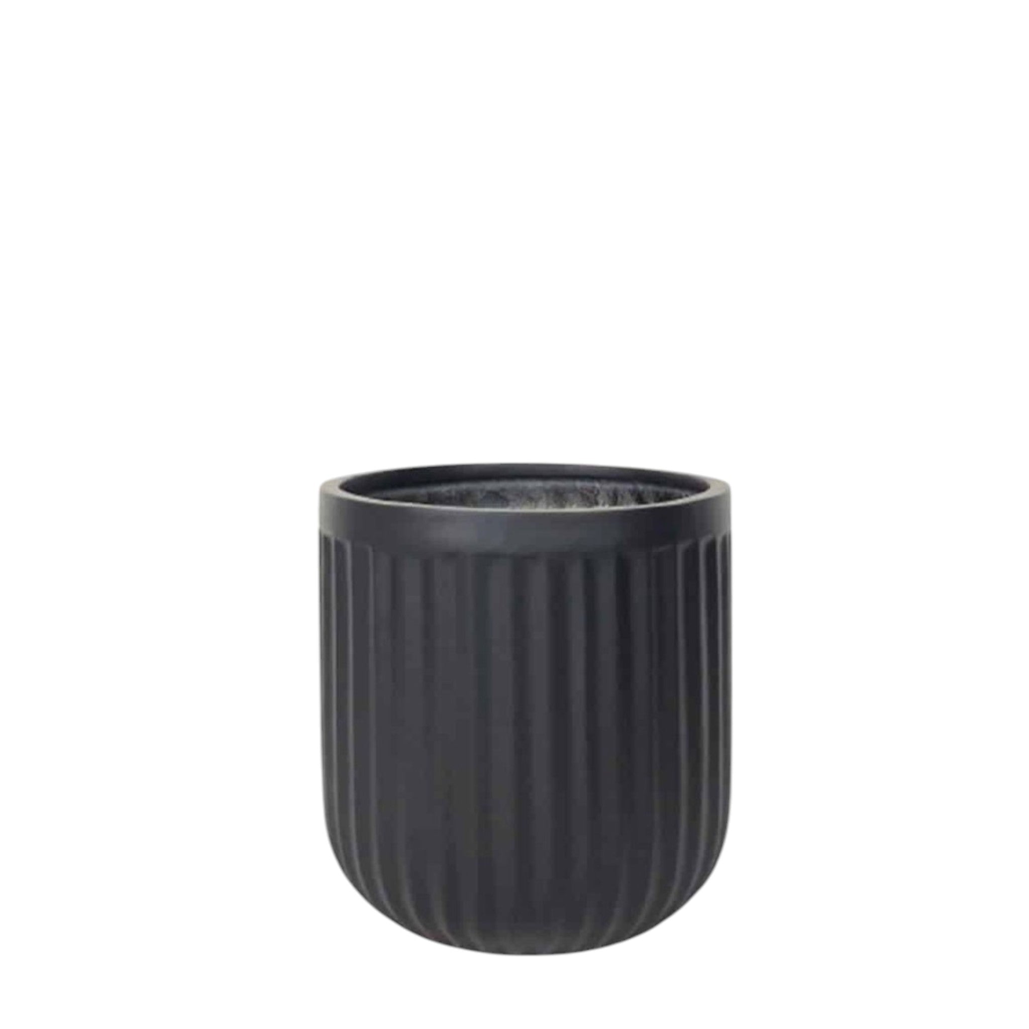 Premium Lightweight Fiberglass Ribbed Pot - Indoor & Outdoor Spaces ...